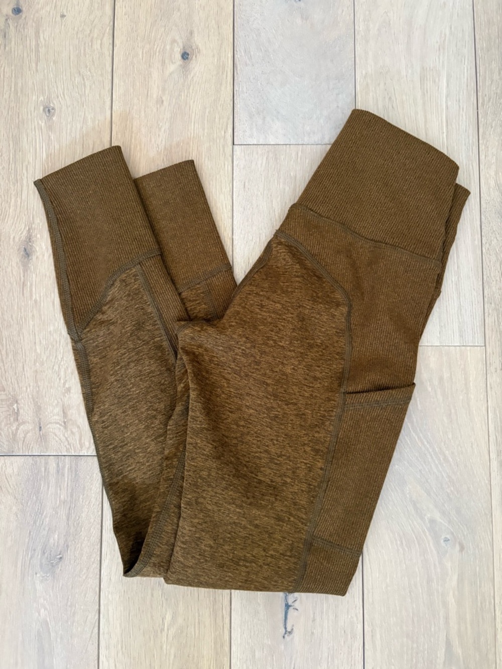 Offline by aerie Mustard Olive Pocket Leggings